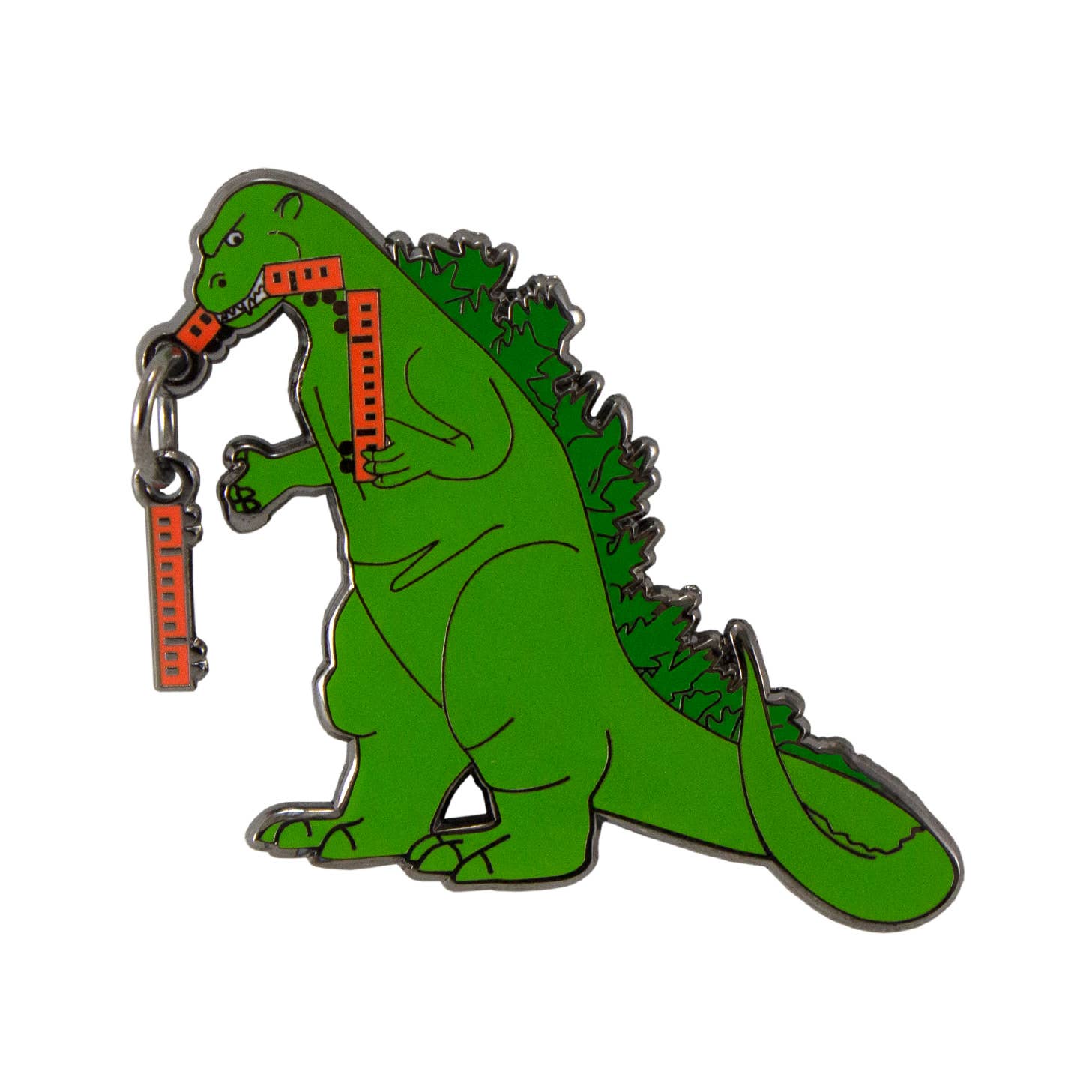 BxE Buttons X StaciaMade - Wholesale Lapel Pin/Button - Godzilla [Atomic Glitter or Cartoon] (enamel pin)1