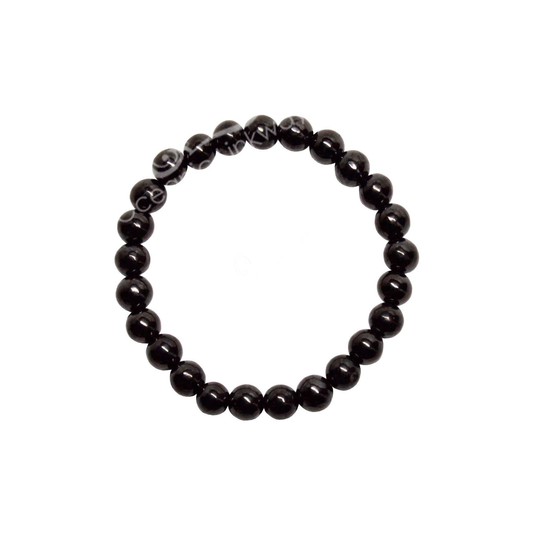 Oceanic Linkways Inc - Wholesale Beaded Bracelet - BRACELET - ONYX, BLACK (8-8.5 MM) 7.15-7.25"0