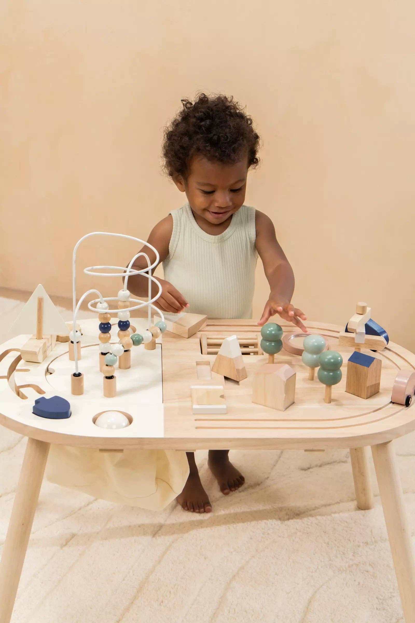 Coco Village - Vente Jouet en bois – enfant - Table d'activité en bois12