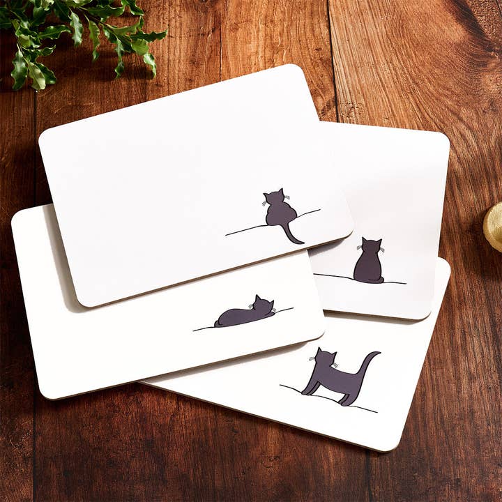 Cat Collection Placemats, Set of Four for wholesale by Jin Designs