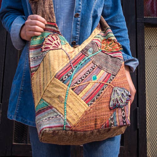 Earth Divas – wholesale Crossbody bag – Women's – Colorful Patchwork Sling1