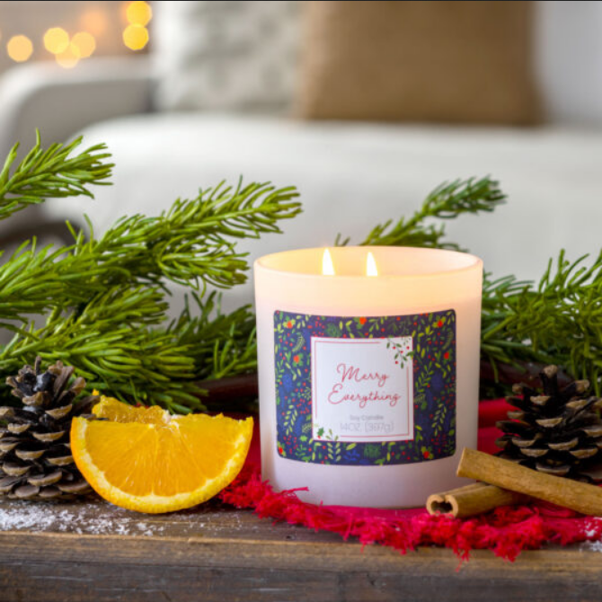 Candle Warmers Etc. Duftlampen & Kerzen - Wholesale Jar/Filled Candle - CANDLE WARMERS® 2 wick soy wax scented candle MERRY EVERYTHING2