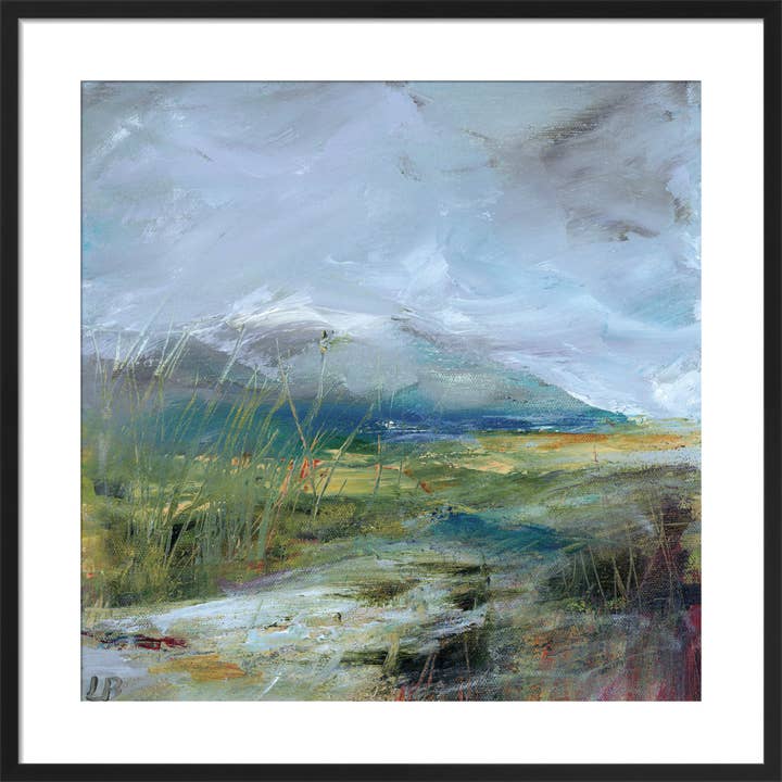 Winter Hills Framed Art Print by Lesley Birch for wholesale by The Art Guys