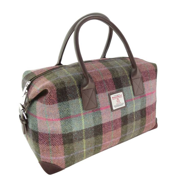 Dublin Gift Company - Vente Sac de voyage – unisexe - Sac de voyage tartan Harris Tweed écossais2