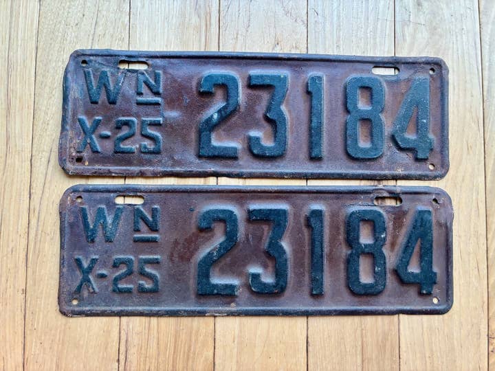 1925 Washington State nummerpladepar for engroshandel hos RusticPlates