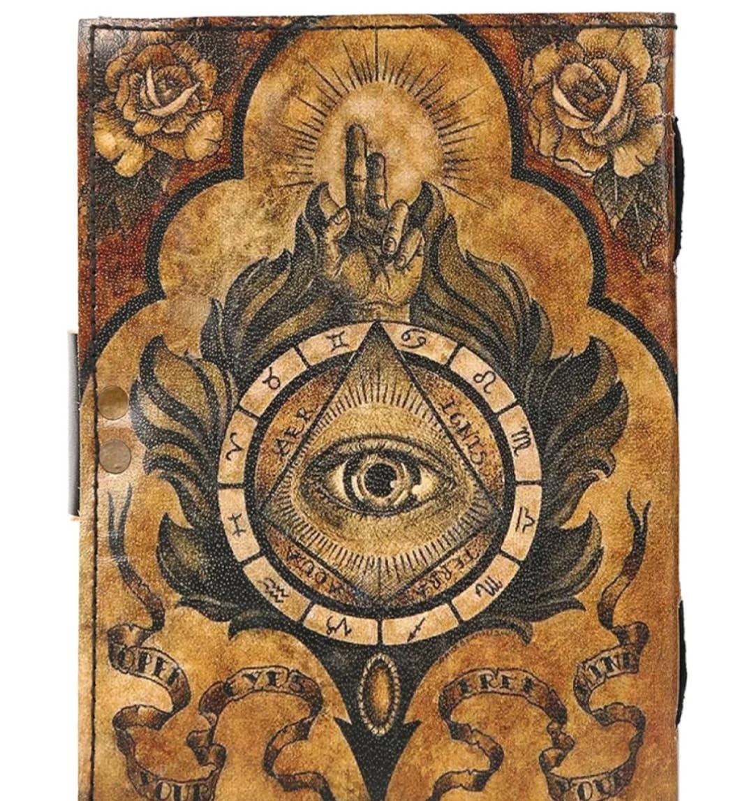 Jay mataji Handicrafts - Wholesale Journal/Diary - vintage leather journal with deckle edge paper third eye2