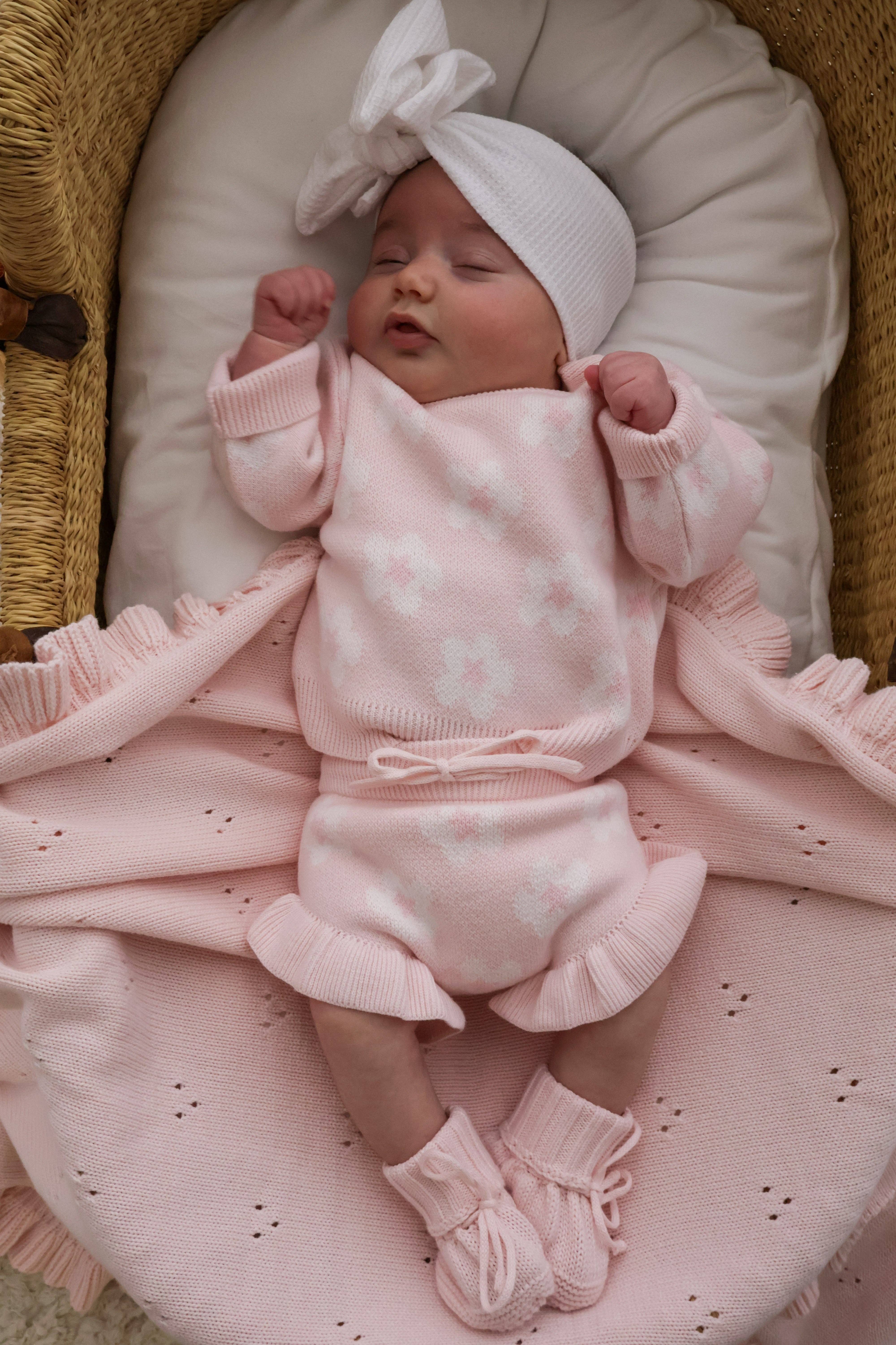 Petite + Co - Wholesale Jumpsuit - Baby - FLOWER JUMPER | BABY PINK