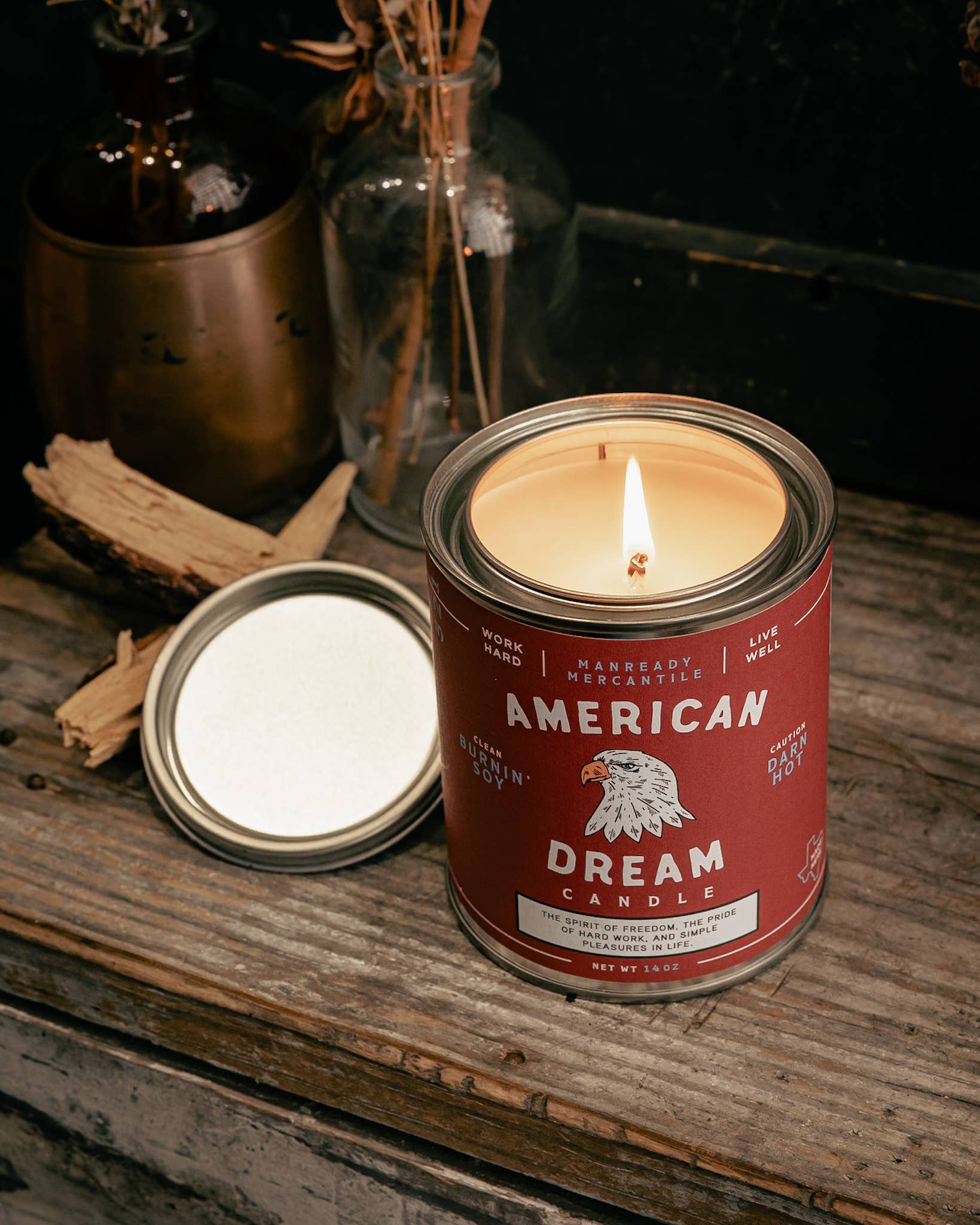 Manready Mercantile - Wholesale Jar/Filled Candle - Candle | The Americana Series | American Dream2