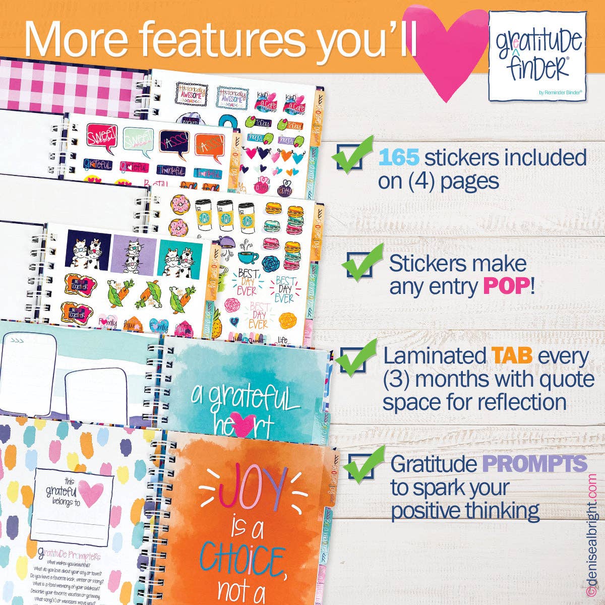 Denise Albright® - Wholesale Journal/Diary - Gratitude Finder® Journals | Open Stock10