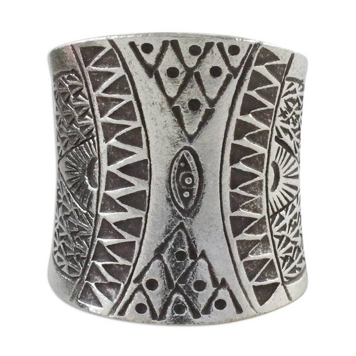 NOVICA - Wholesale Cocktail/Statement Ring - Exotic Thai Sterling Silver Wrap Ring0