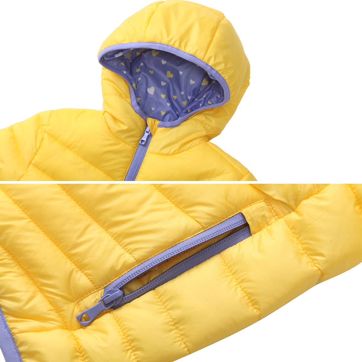 Rokka & Rolla - Wholesale Puffer Jacket - Kids - Girls' Reversible Light Puffer Jacket Coat60