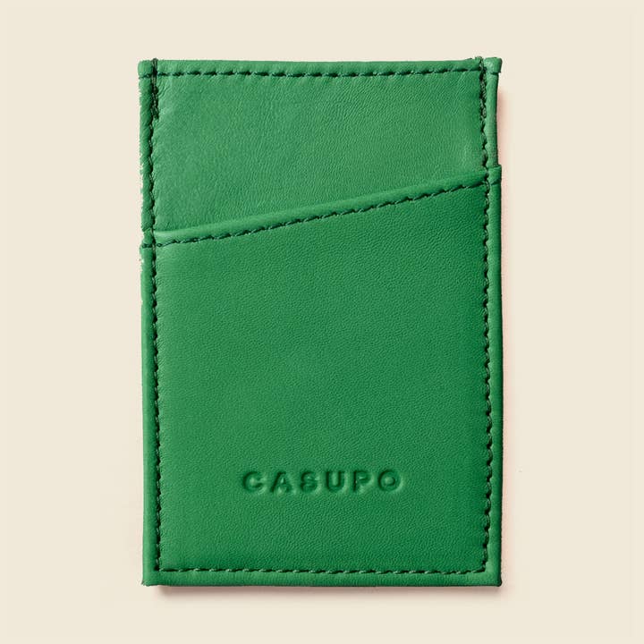 CASUPO - Vendita all'ingrosso Portafoglio - Unisex - Portafoglio Minimalista RFID - Porta Carte Sottile - Verde0