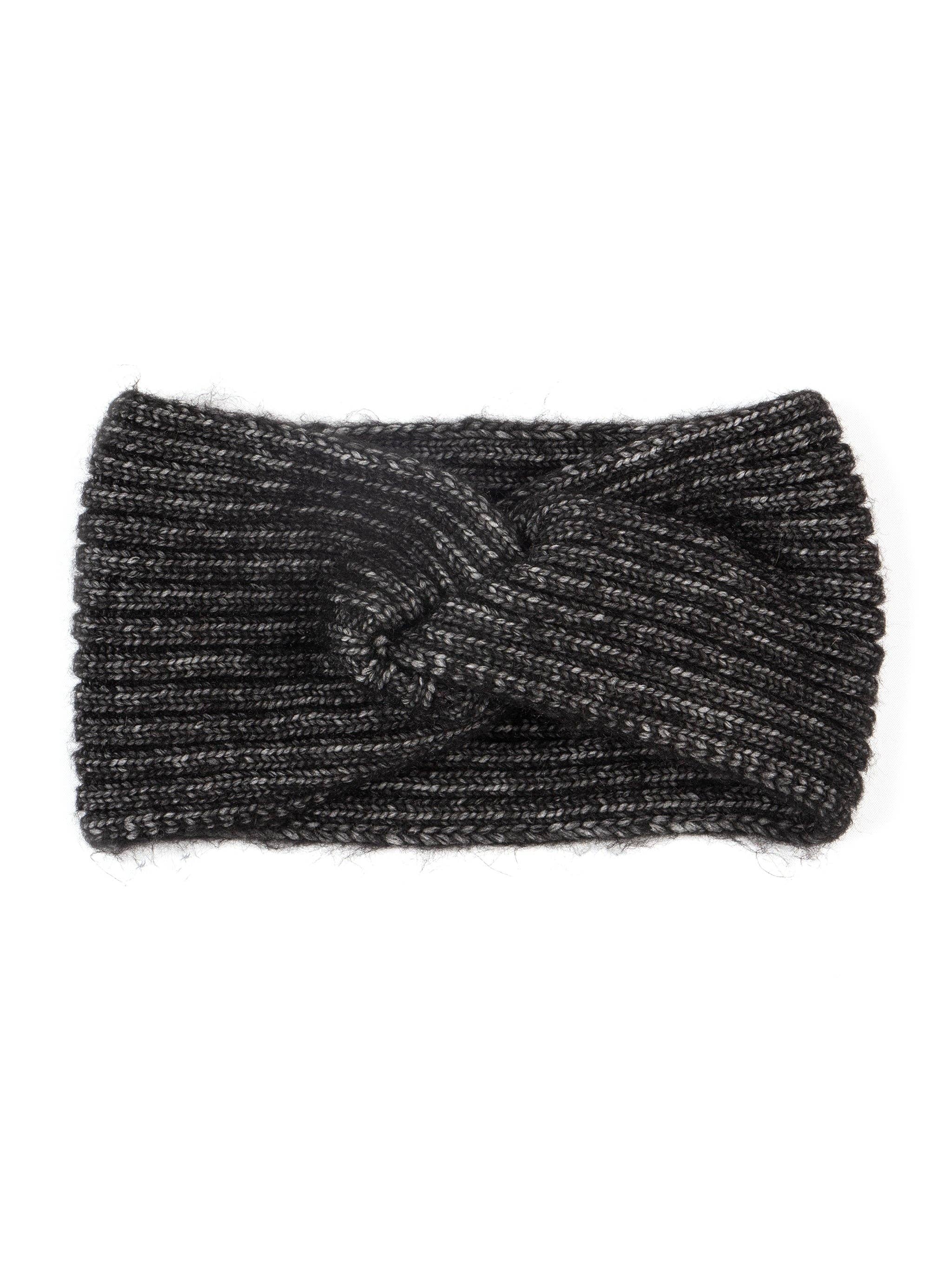 Sarta Accessories – wholesale Fashion headband – women's – Selena Knitted Headband - Black, Ribbed1
