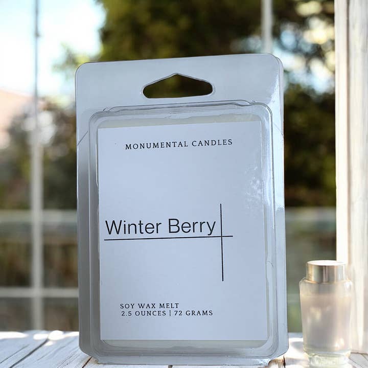 Cialde di cera ai frutti di bosco invernali per la vendita all'ingrosso da parte di Monumental Candles LLC