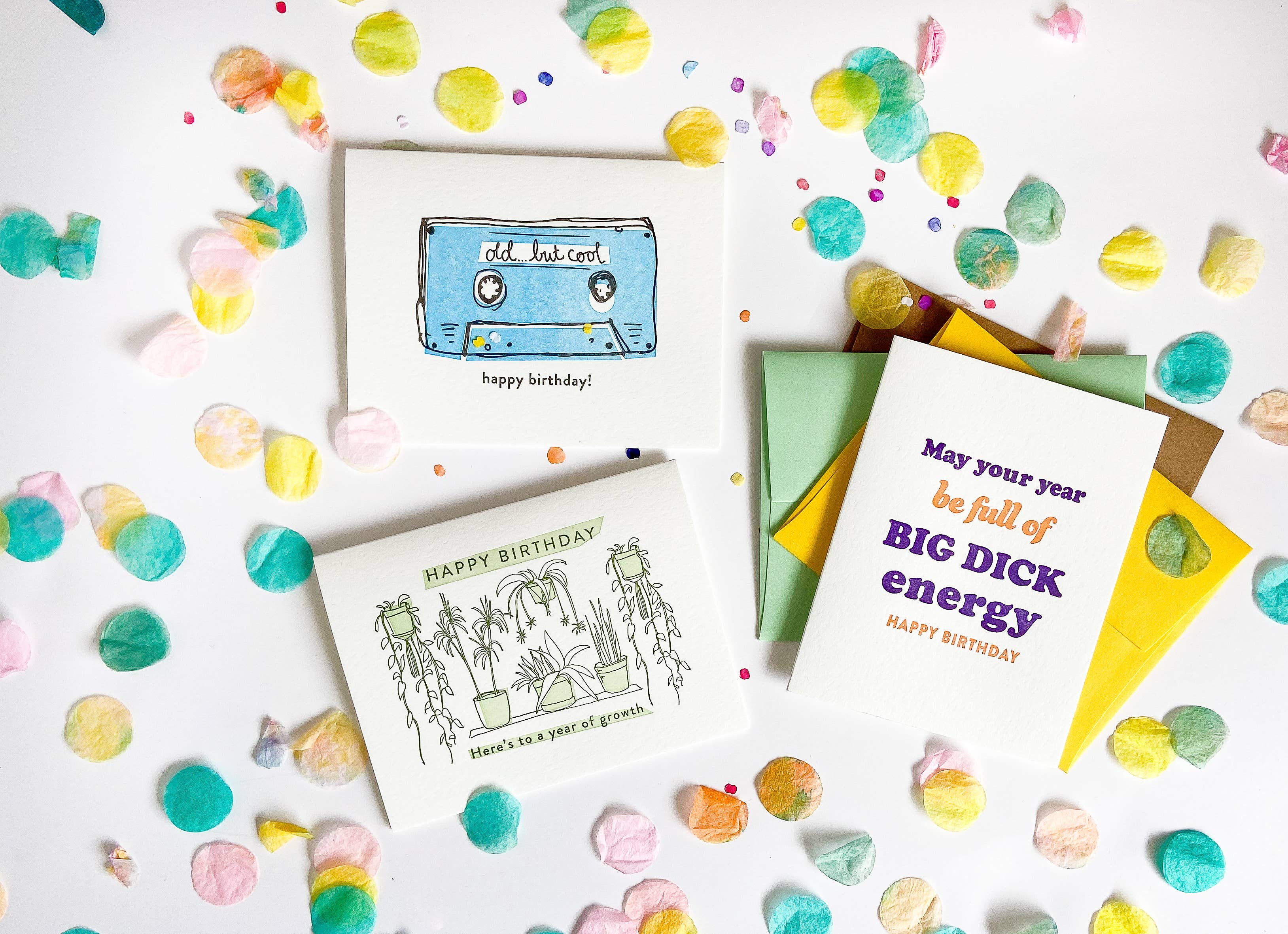 Steel Petal Press - Wholesale Birthday Card - Big D Birthday - Letterpress Birthday Greeting Card3