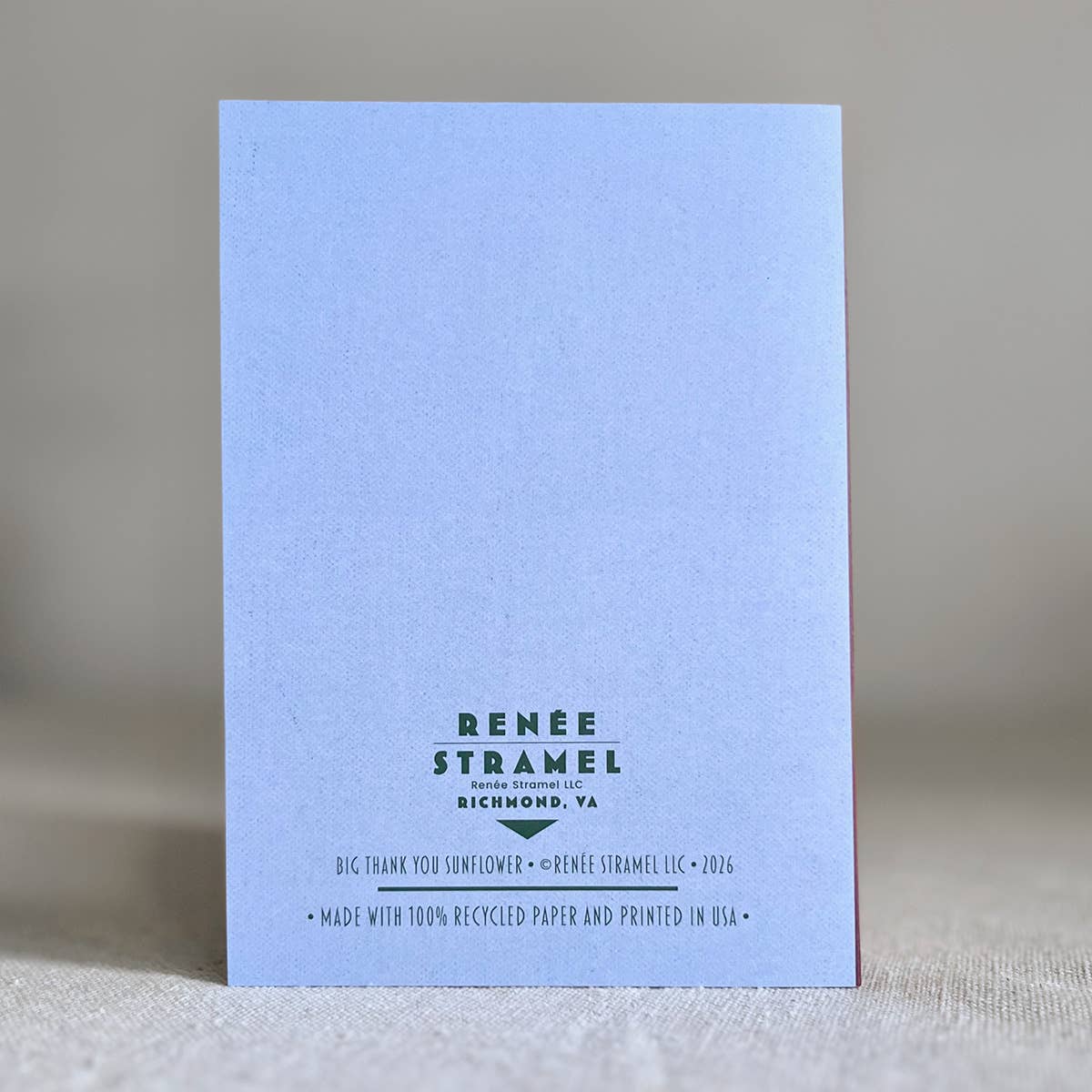 Renée Stramel - Wholesale Mother's Day Card - A7 Greeting Card • Big Thank You3