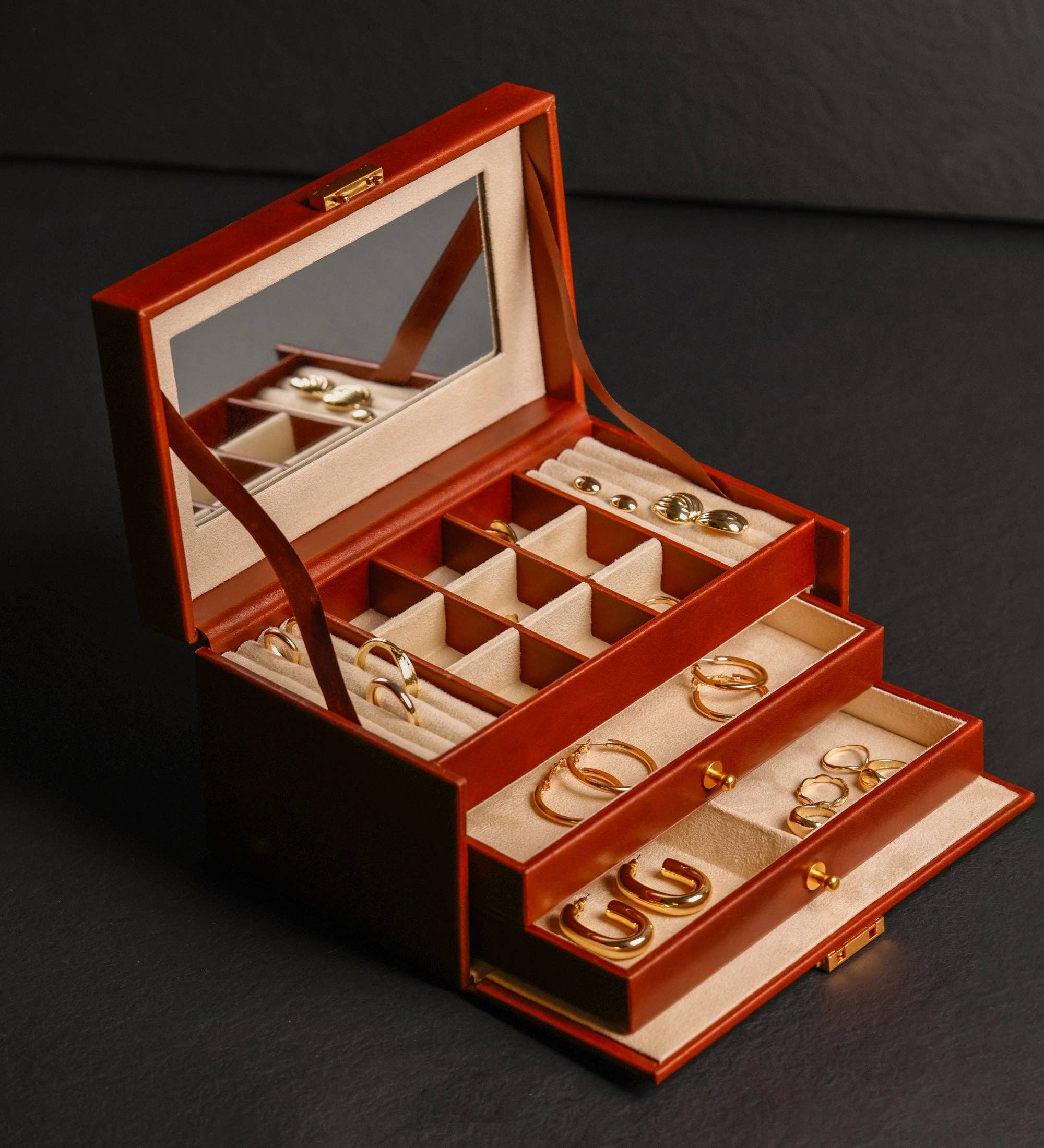 Time Resistance - Wholesale Jewellery box/organiser - Leather Jewelry Box for Women - Beloved6