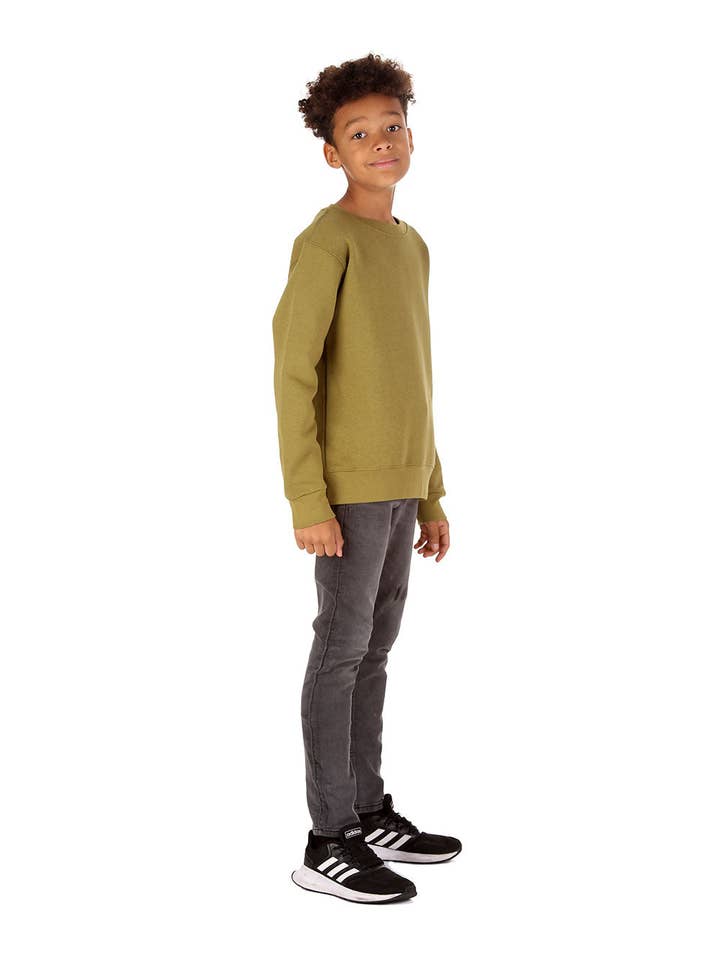 Trendy Toggs Kids Original Olive Green Sweatshirt for wholesale on Faire2