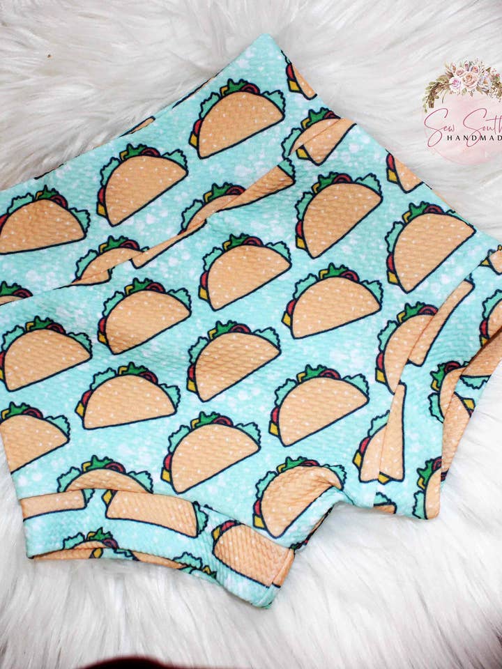 Taco Baby-Toddler Shorties, Gender Neutral Baby Bummies for wholesale by Sew Southern Kids Couture