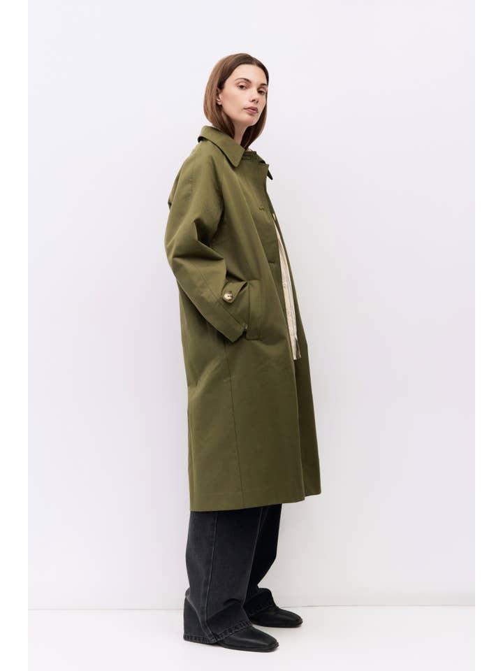 MOD REF - Wholesale Trench Coat - Women's - The Serena Coat | Pointed Collar Trench Coat13