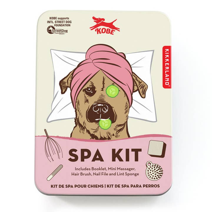 Dog Spa Kit for wholesale by Kikkerland Design Inc