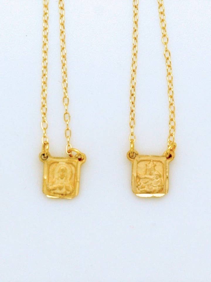 BF02 - Gold Plated Brazilian Pendant Necklace for wholesale by Contreras Designs