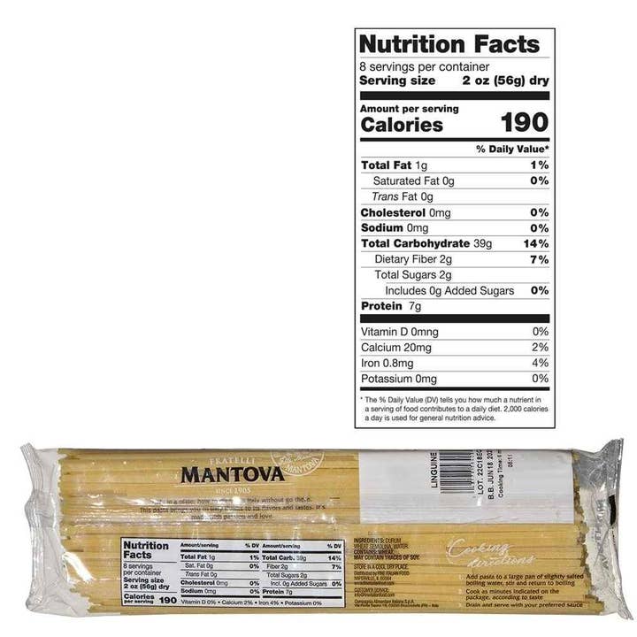 Fine Italian Food - Wholesale Pasta - Mantova Bronze Cut Linguine Pasta, 1 lb.4