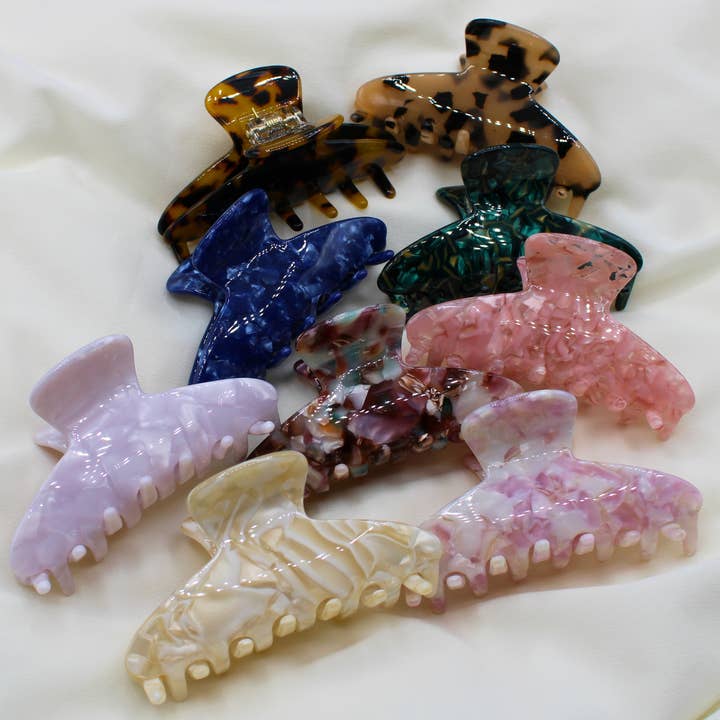 Love Attack - Wholesale Hair Clip - Women's - Izumi Cellulose Acetate Minimalist Hair Claw Clips