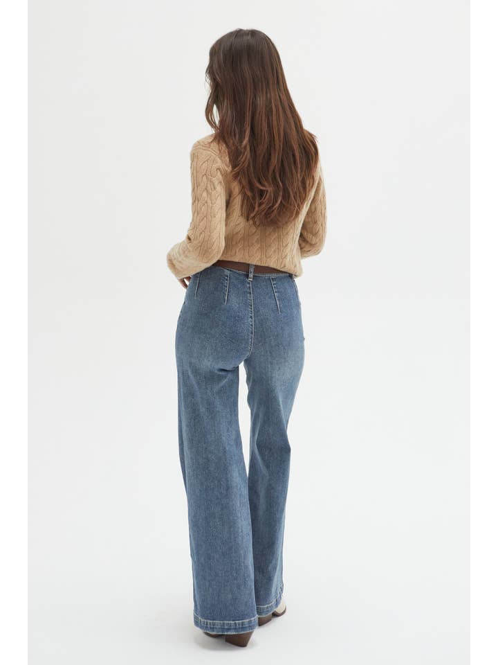 Campell High Rise Jean, Traditional Vintage Worn for wholesale on Faire