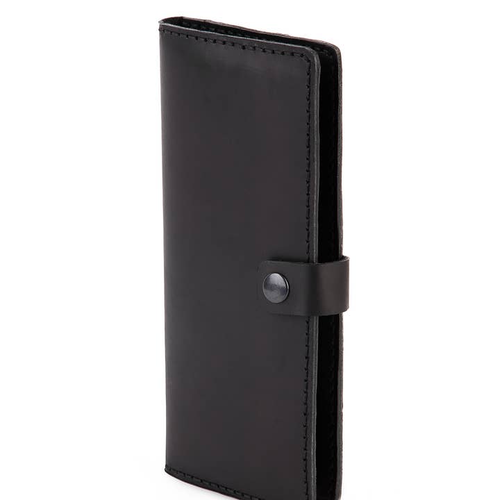 GERZONE - Wholesale Phone Wallet - Unisex - GERZONE HANDMADE PHONE WALLET BLACK GCH-016