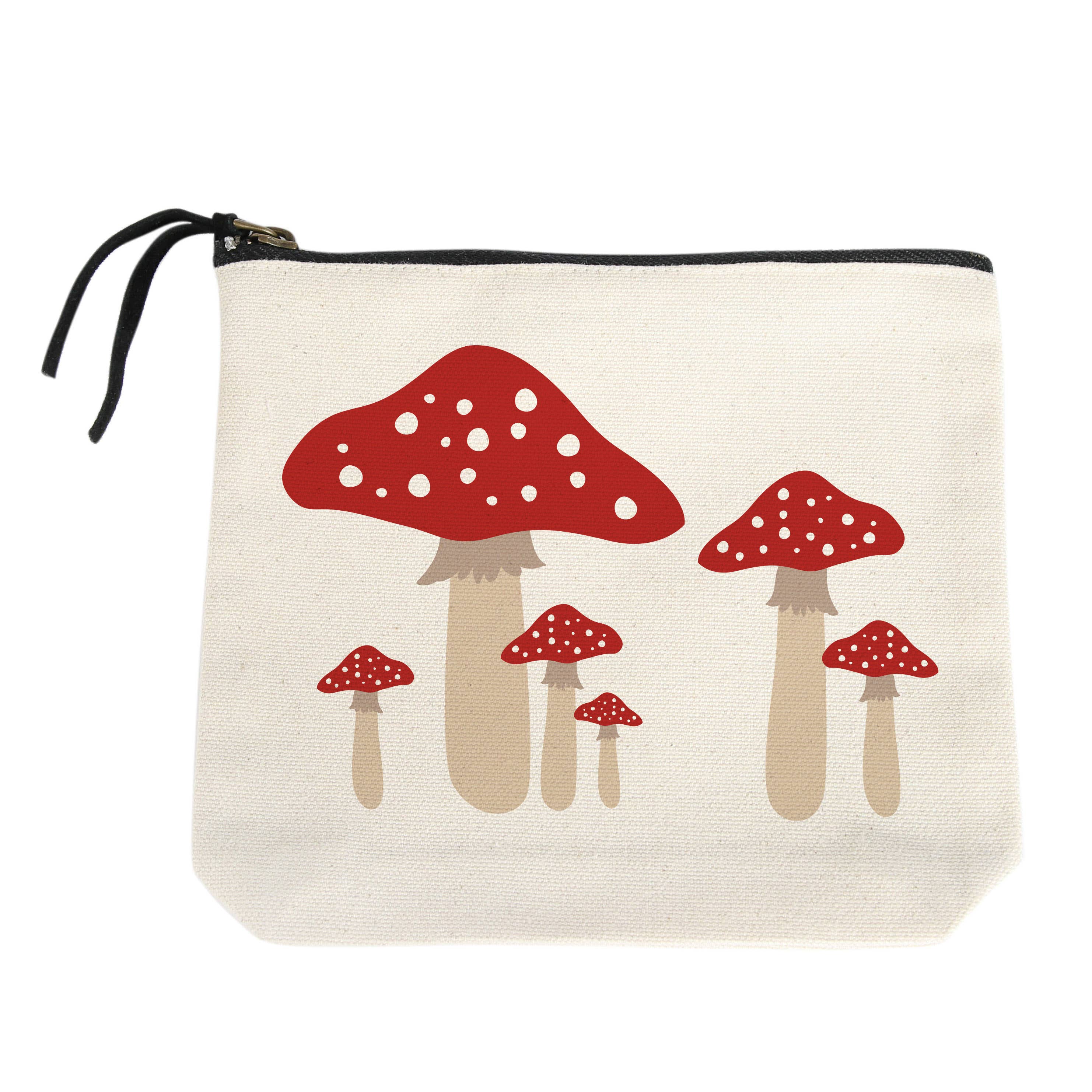 Bolsa pequeña de lona Red Mushrooms para venta al por mayor de Potluck Press