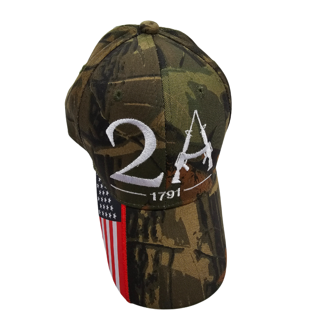 I Love My Freedom - Wholesale Baseball Cap - Unisex - Woodland Camo Second Amendment Hat - 28892