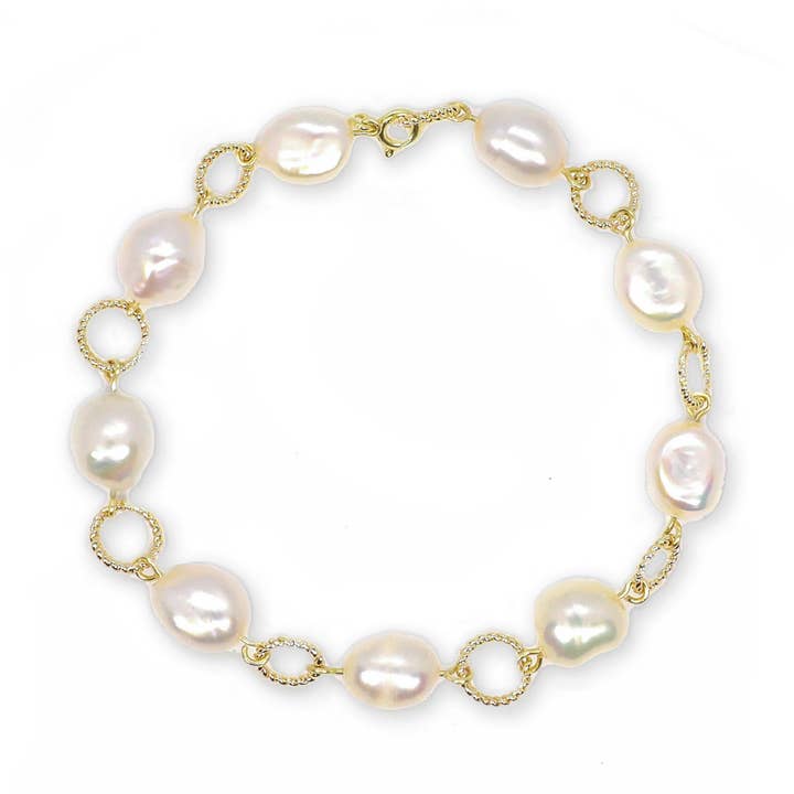 Bracelet Perle Baroque Convivialité pour la vente par LA MENO