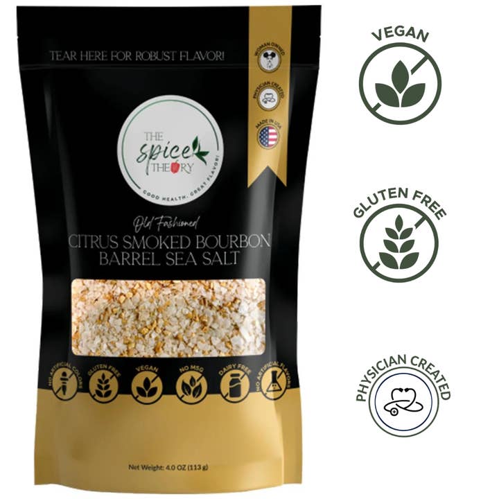 ”Gammaldags” Citrus Rökt Bourbon Fat Havssalt för wholesale av The Spice Theory