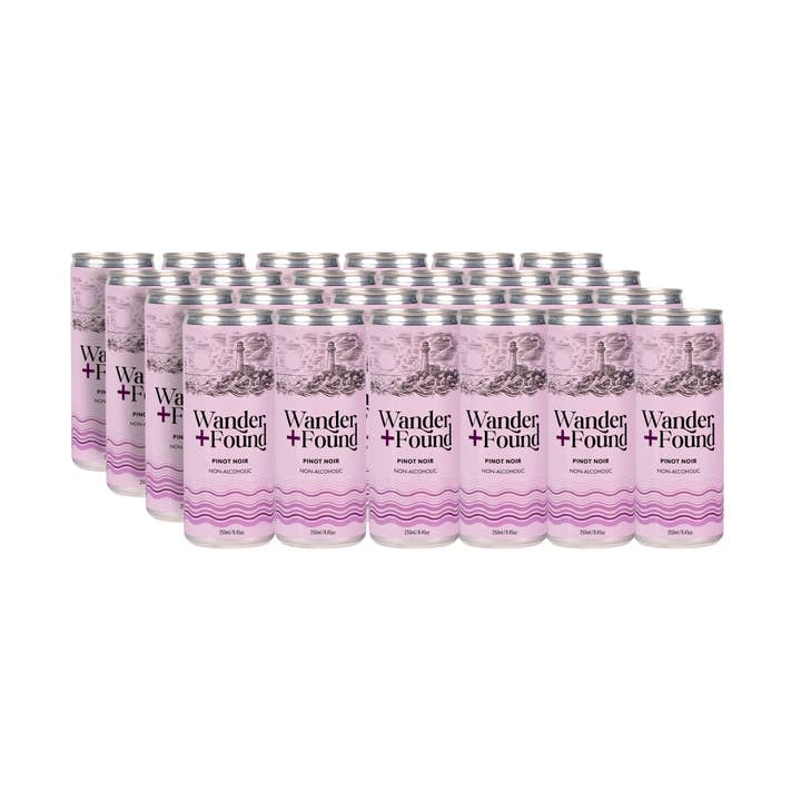 Better Rhodes - Wholesale Non-Alcoholic Spirits/Wine/Beer - Wander + Found Non-Alcoholic Pinot Noir Cans