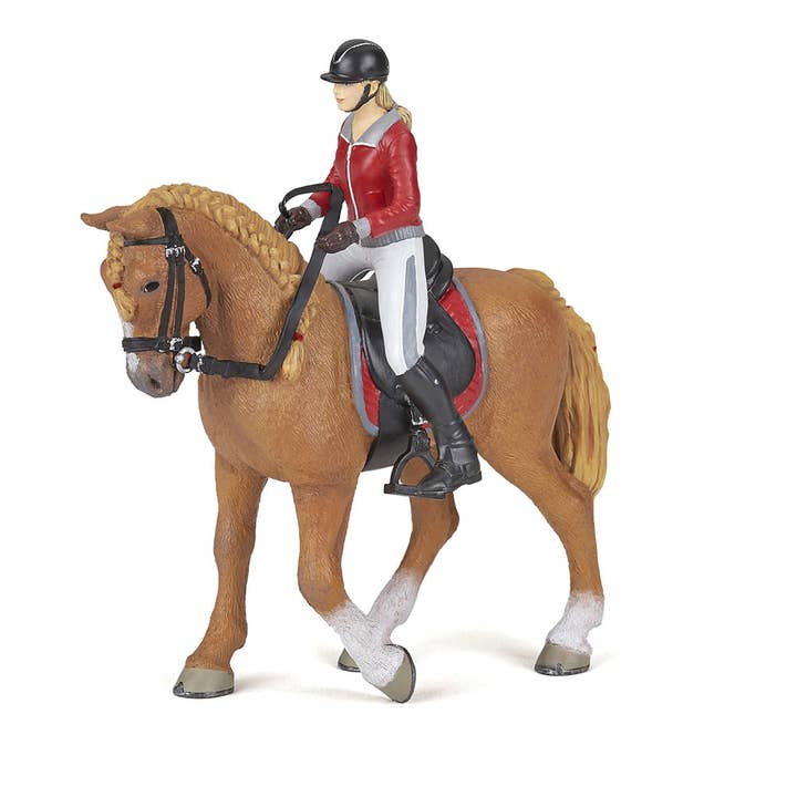 PAPO Horses and Ponies Walking Horse and Horsewoman Toy Figu for wholesale by Meroncourt Europe Ltd