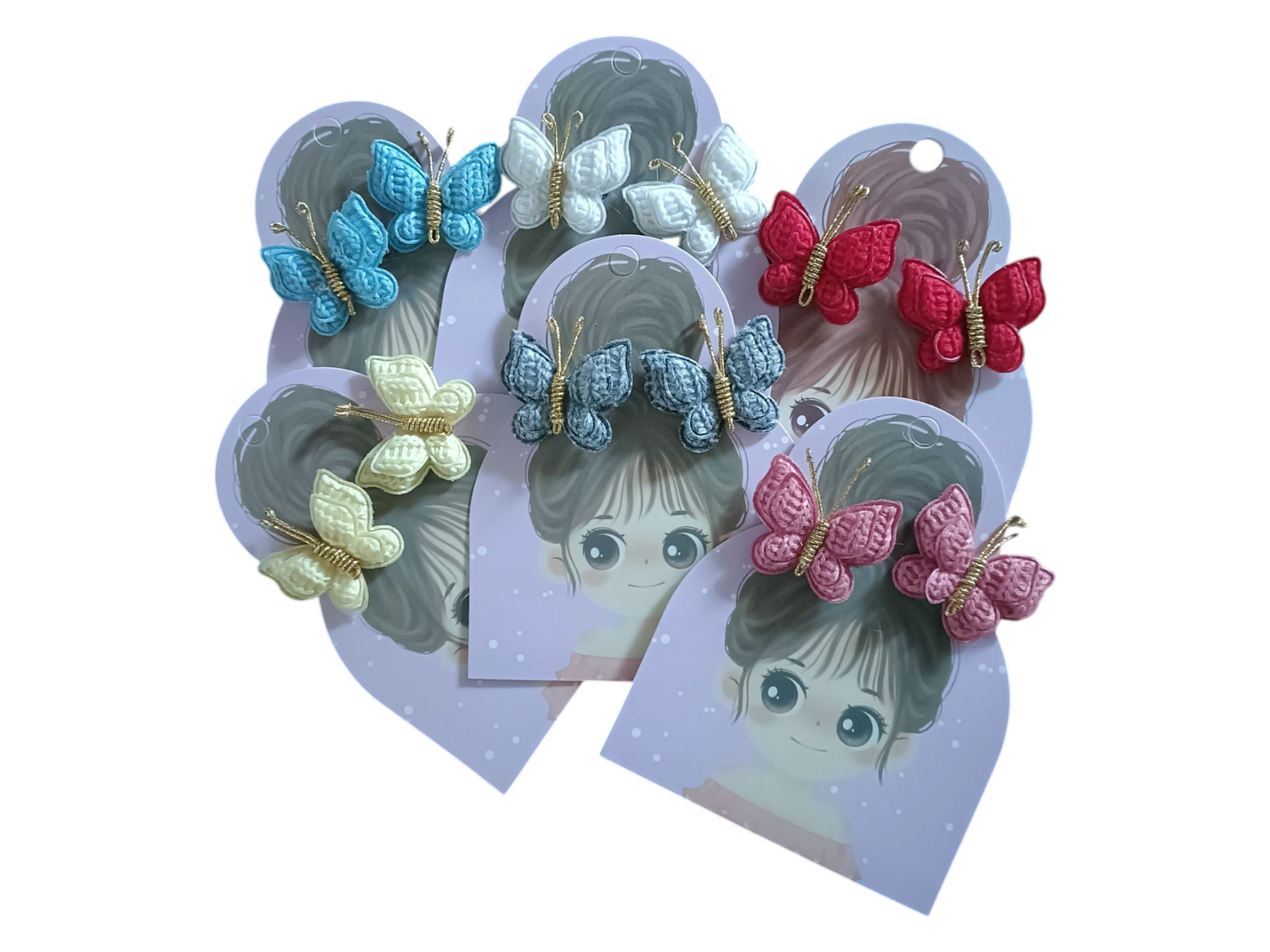 Kids4trendy - Wholesale Hair Clip - Kids - Klein vlindermeisje versie 24