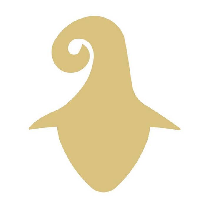 Découpage en bois inachevé en forme de sorcière Style 6 pour la vente par Diverse Woodworking