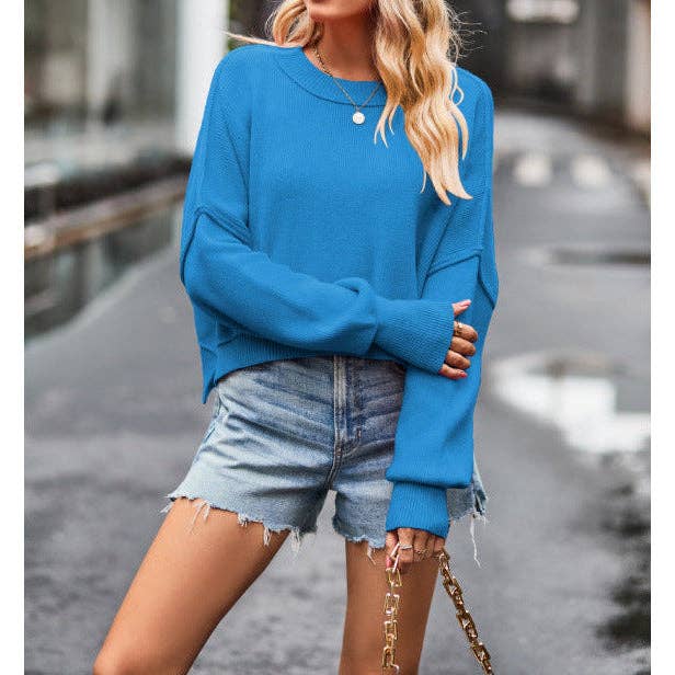 safistyle - Wholesale Knit Top - Women's - Women’s Solid Color Long Sleeve Knitted Top14