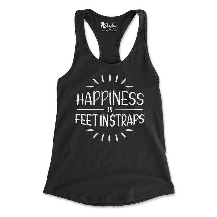 Happiness is Feet in Straps - Women's Slim Fit Tank for wholesale by Skyba