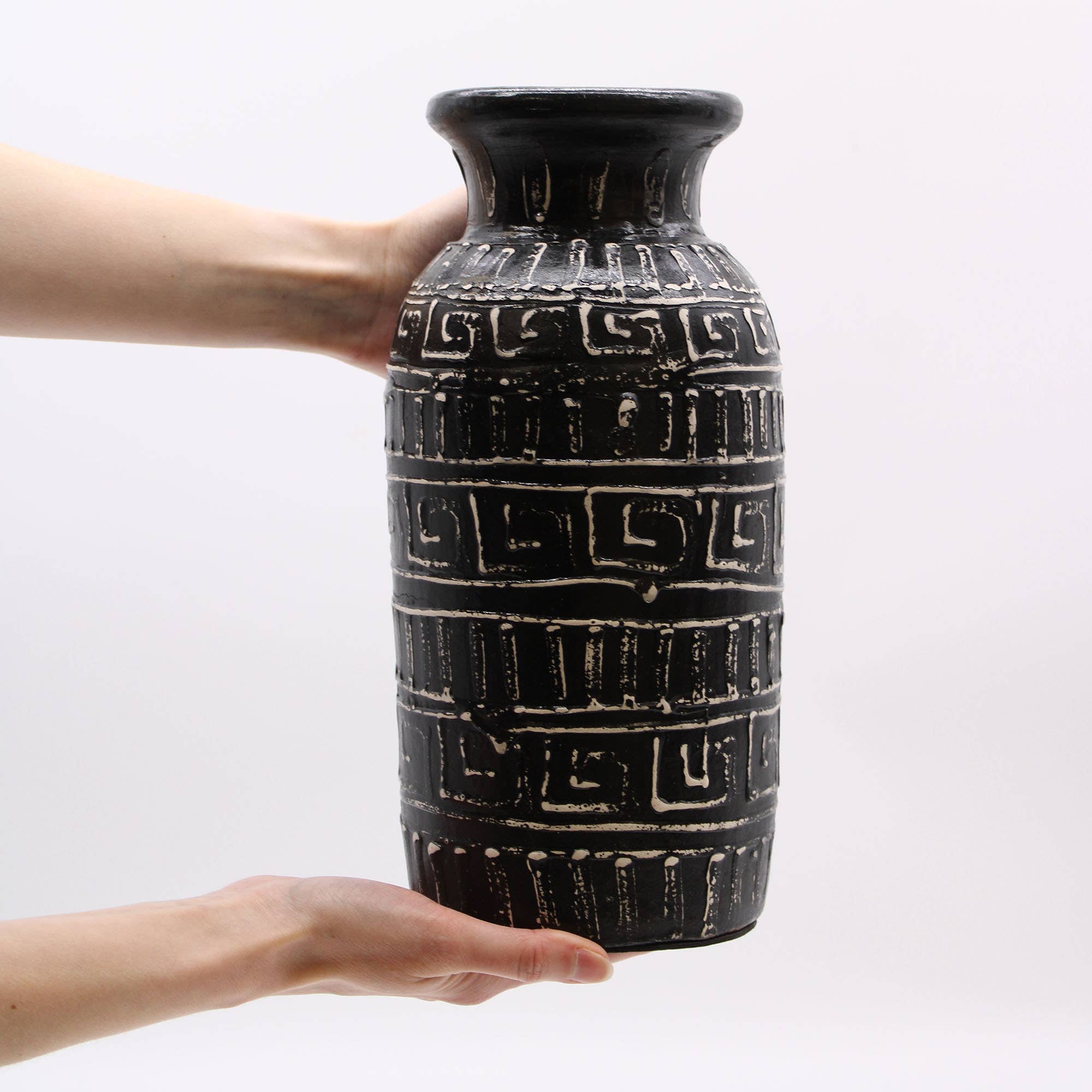 Ancient Wisdom - Wholesale Vase - Greek Straight Vase - Chocolate2