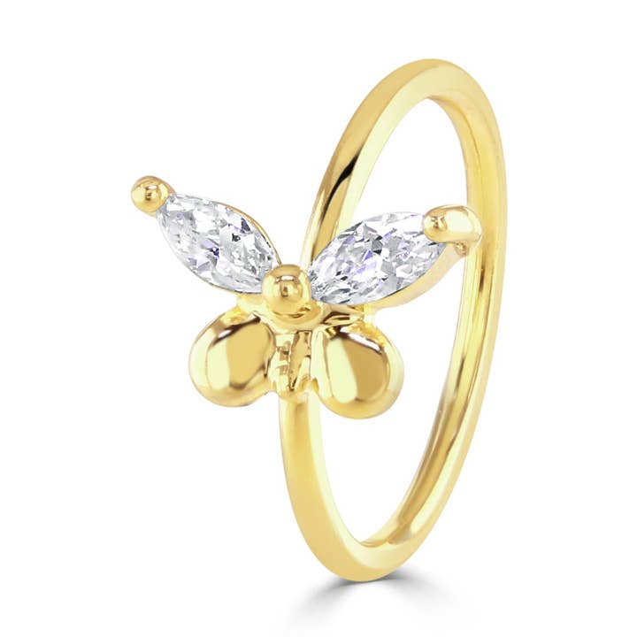 Fly Baby Nasenring mit Schmetterlingsdesign für den Großhandel von Tresor
