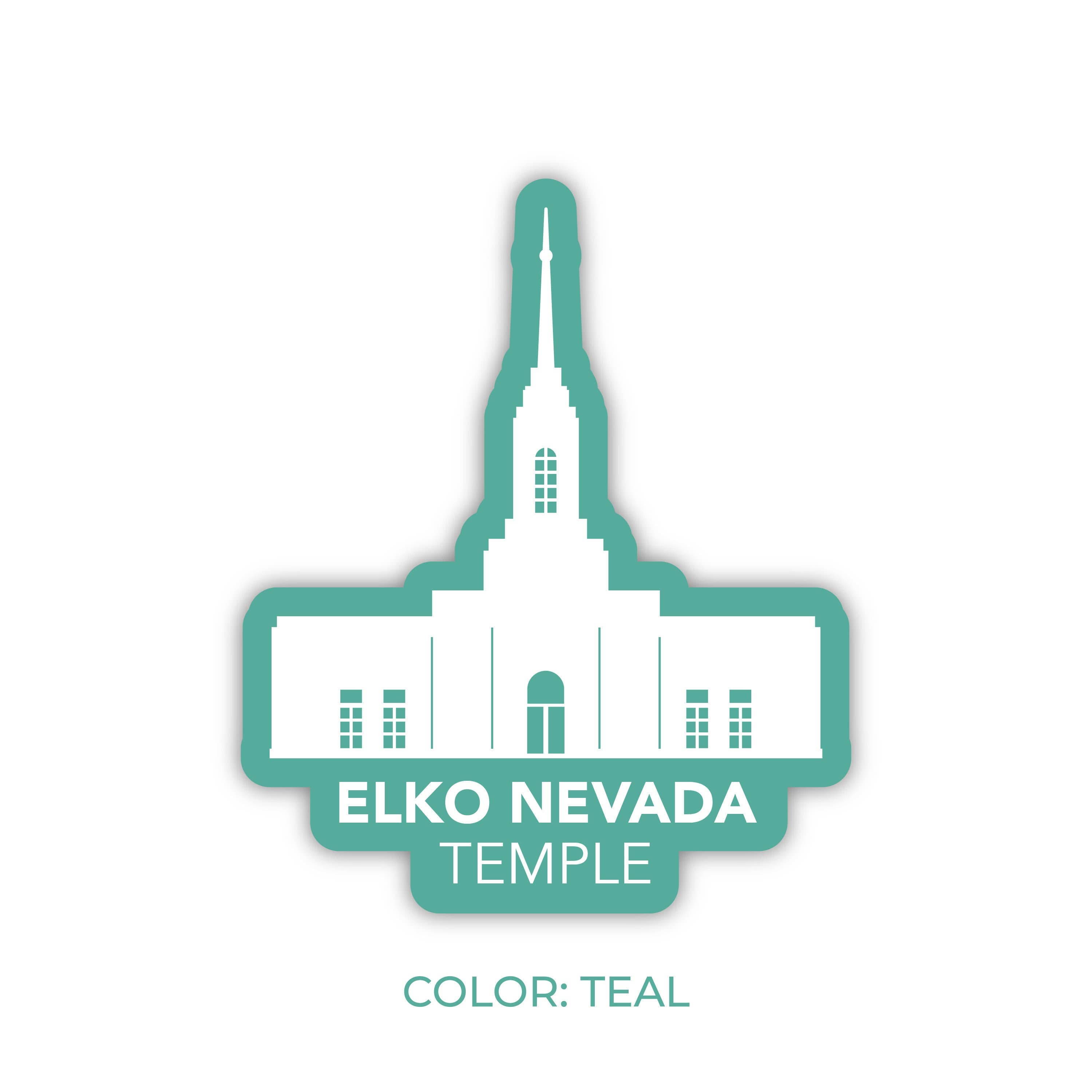 JasmineTreeDesign - Wholesale Sticker - Elko Nevada Temple Sticker, LDS Elko Nevada Temple4