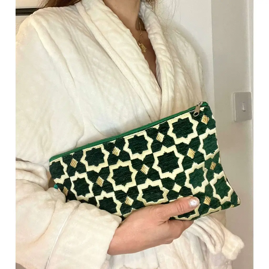 Moroccan Natural bazaar - Wholesale Makeup/Cosmetic Bag - Moroccan Ziliji Make Up bag, Cosmetic bag, Travel Toiletry0