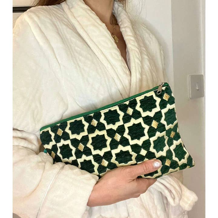 Moroccan Natural bazaar - Wholesale Makeup/Cosmetic Bag - Moroccan Ziliji Make Up bag, Cosmetic bag, Travel Toiletry