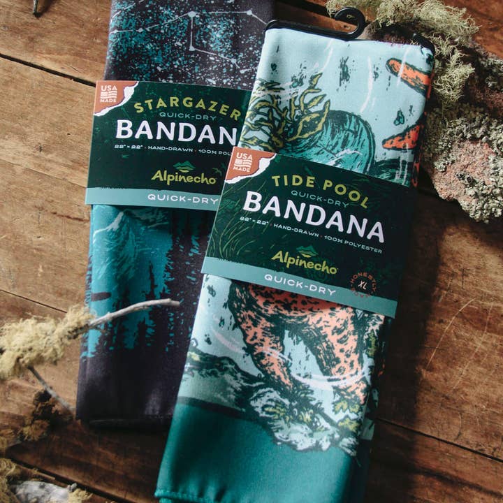 Alpinecho - Wholesale Bandana - Unisex - Moonlit Mountain Quick-Dry Bandana5