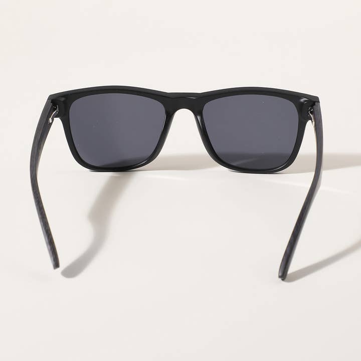 ASSORTED COLOR Square Shape Frame Wood Legs Fashion Sunglasses for wholesale on Faire9