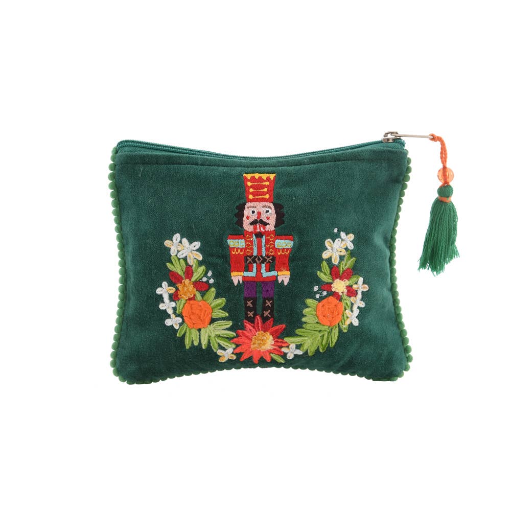 Karma Living - Wholesale Christmas Decoration - 3ABBG24066_EMEM  S/3 NUT CRACKER CHRISTMAS POUCHE  6x82