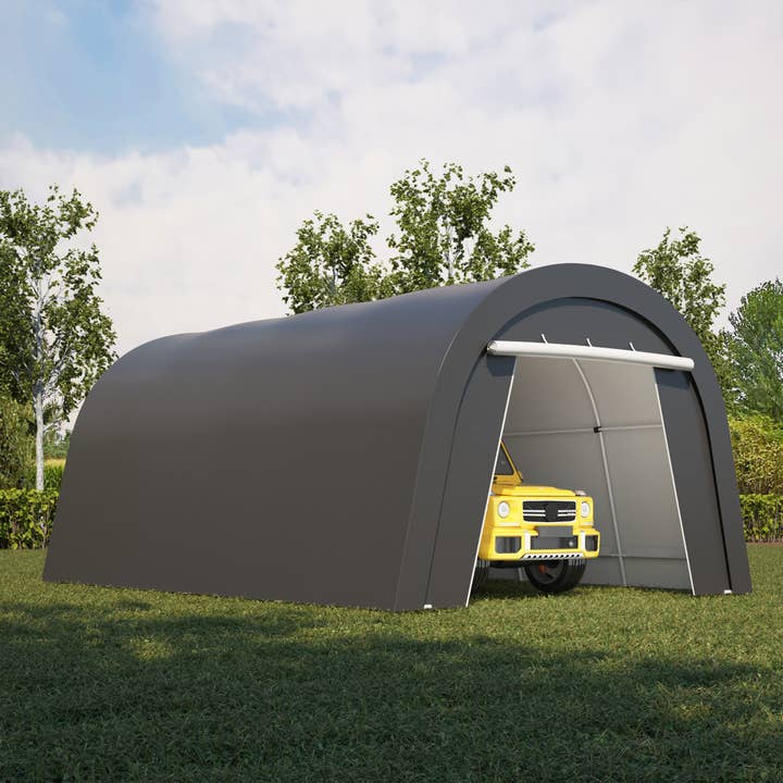 Heynemo - Wholesale Tent - Domed Carport, Portable Garage with 2 Roll up Doors