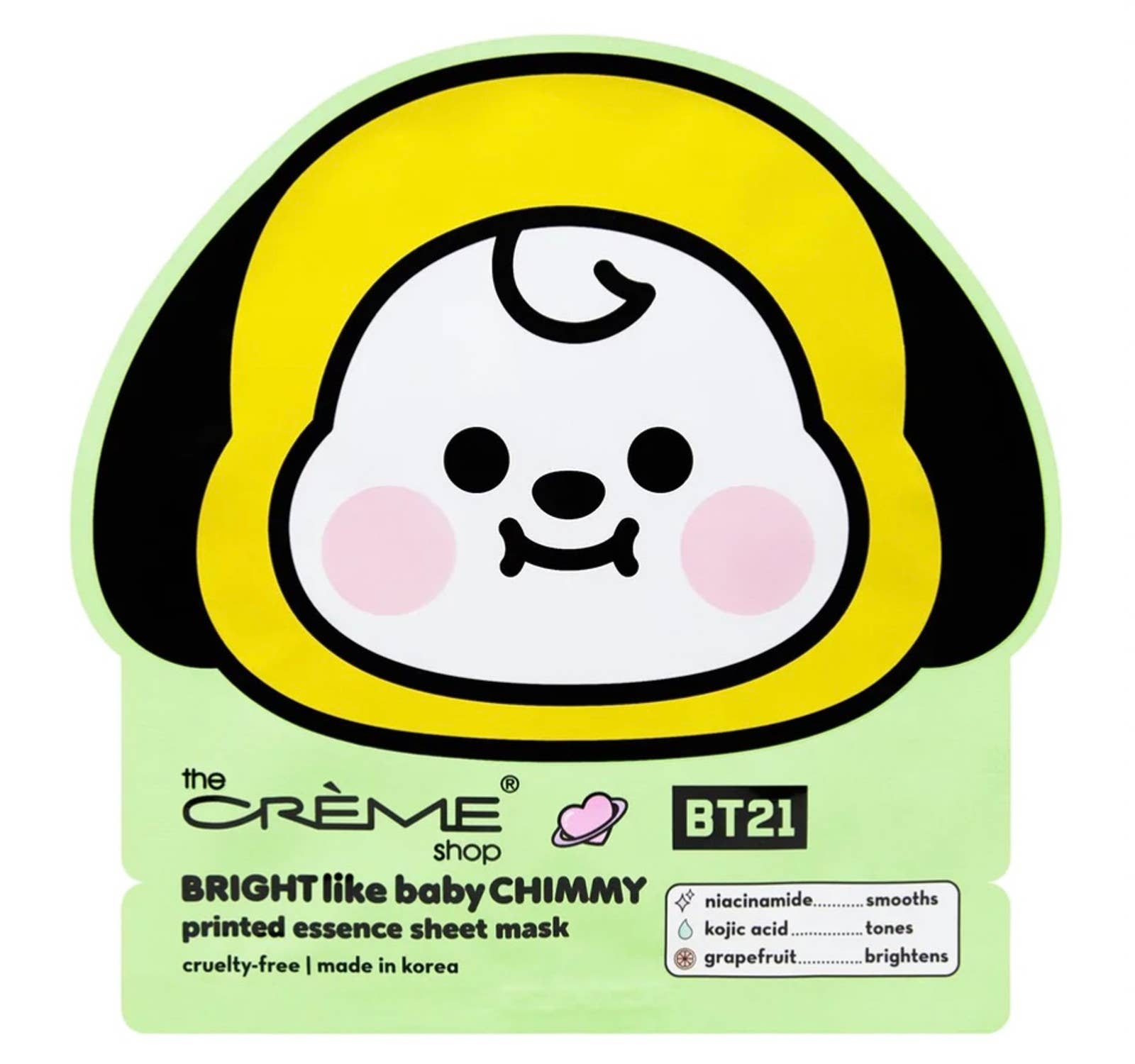 KJ Beauty and Health - Wholesale Skincare Face Mask - THE CREME SHOP BRIGHT Like Baby CHIMMY Sheet Mask2